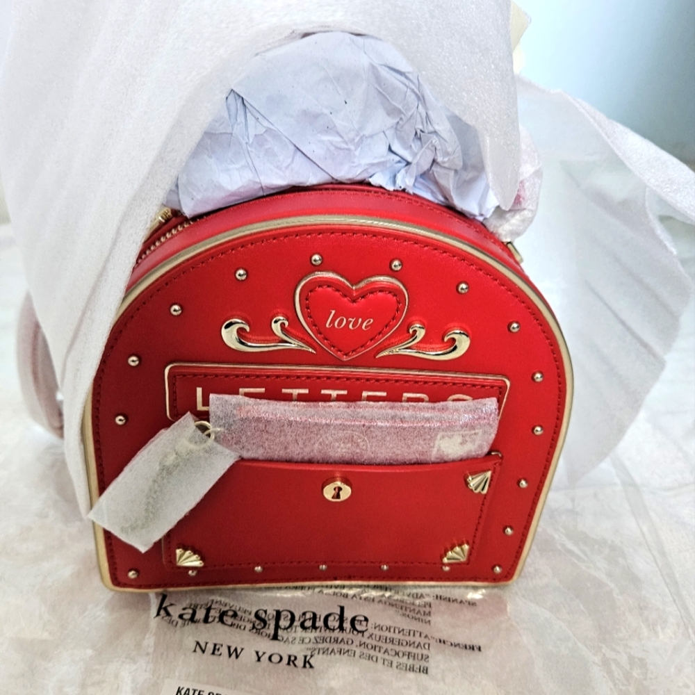 Kate Spade Yours Truly 3D Mailbox Red Love Letter Crossbody Bag - NWT